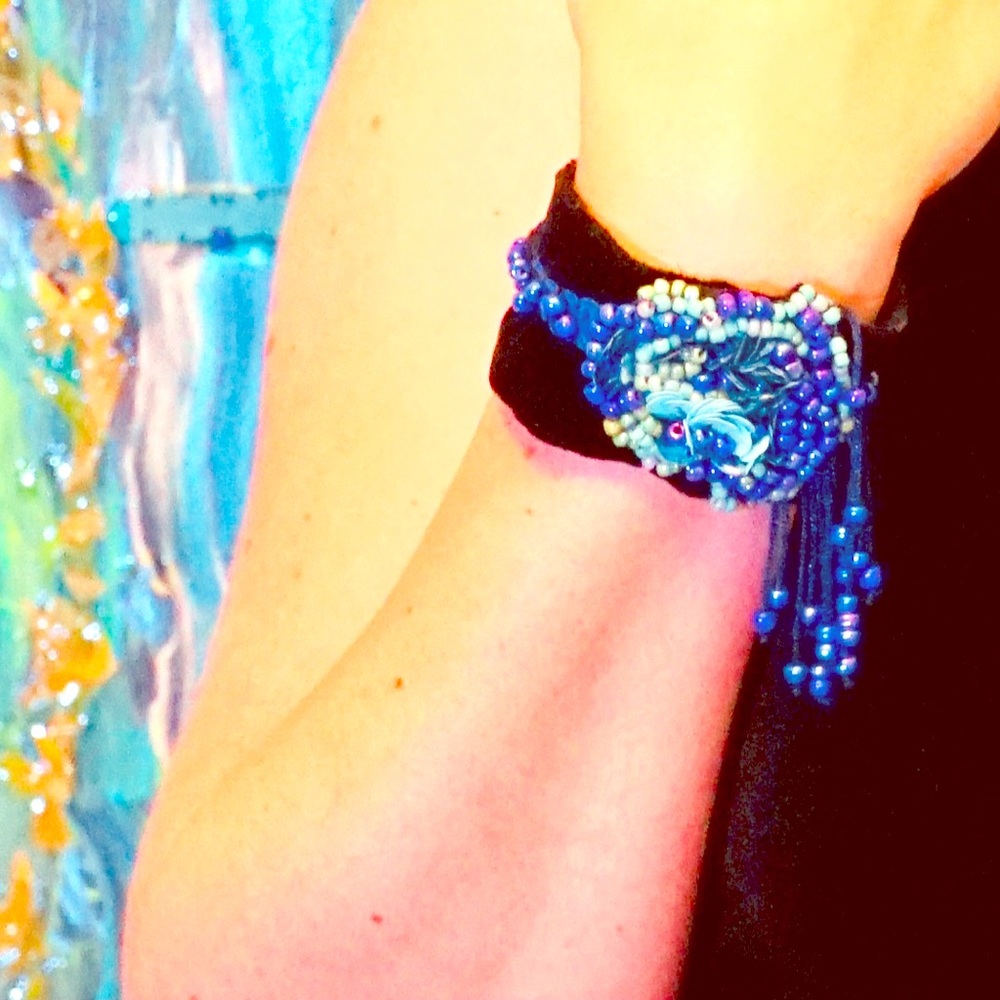 HANDMADE UNIQUE💎💎BRACELET VELVET ✨💖✨🌟
